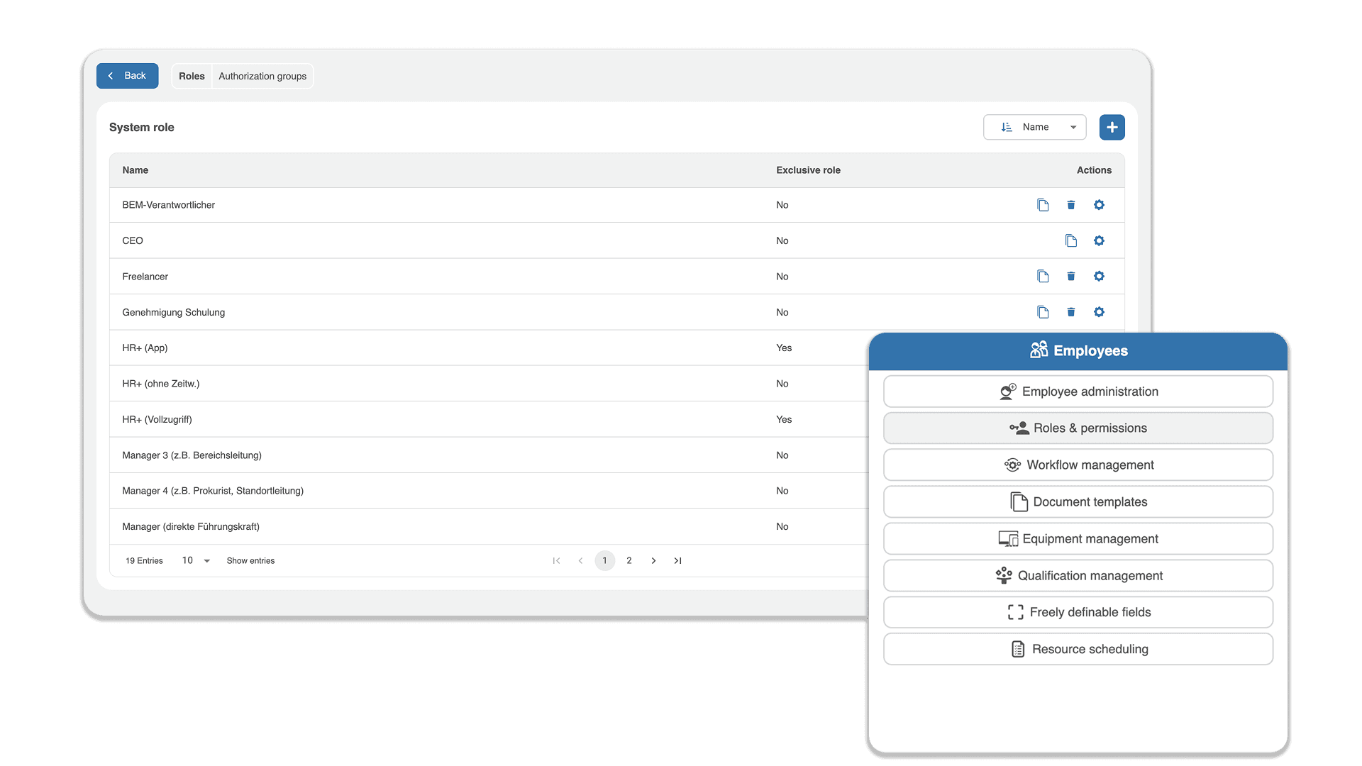 rights management with HRlab