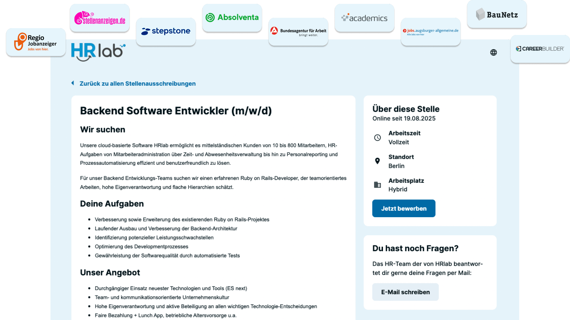 Multiposting Vorschau bei HRlab 