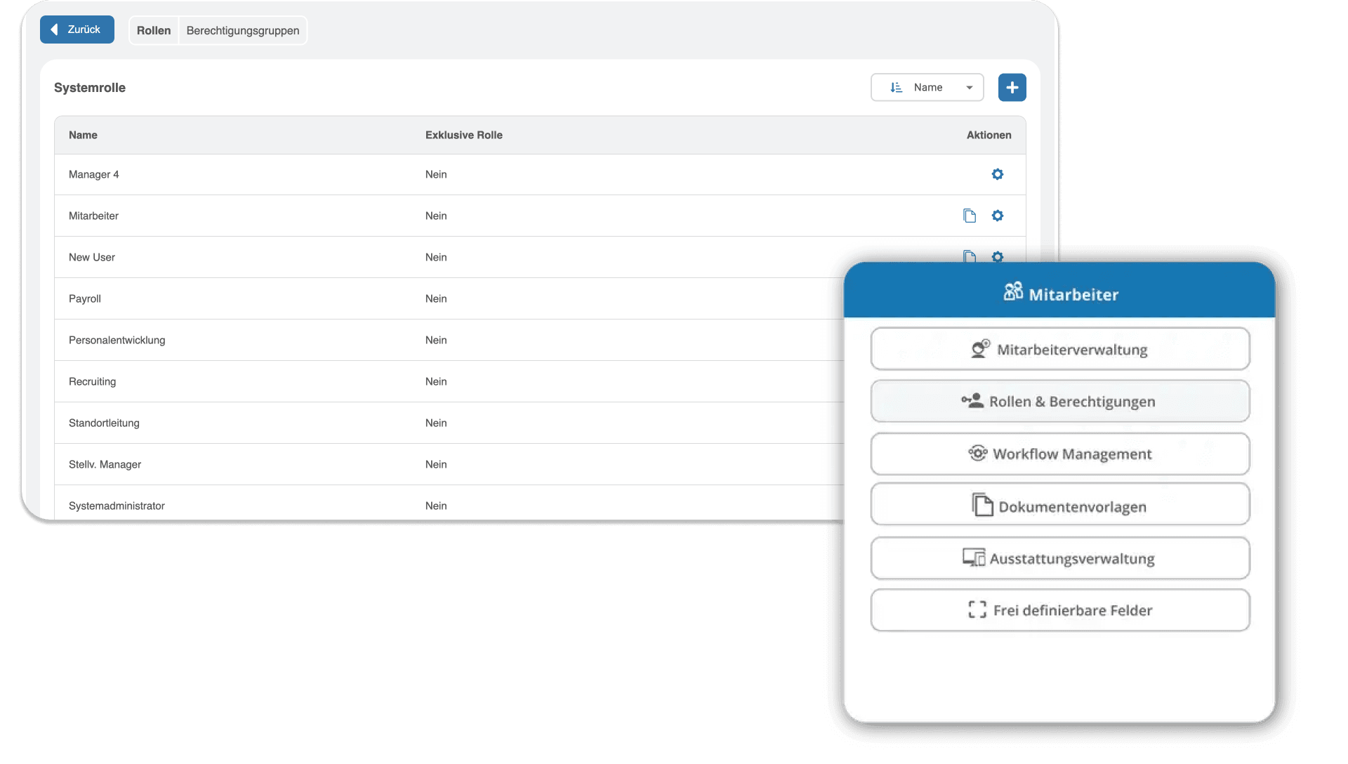 Rechtemanagement mit HRlab Personalsoftware